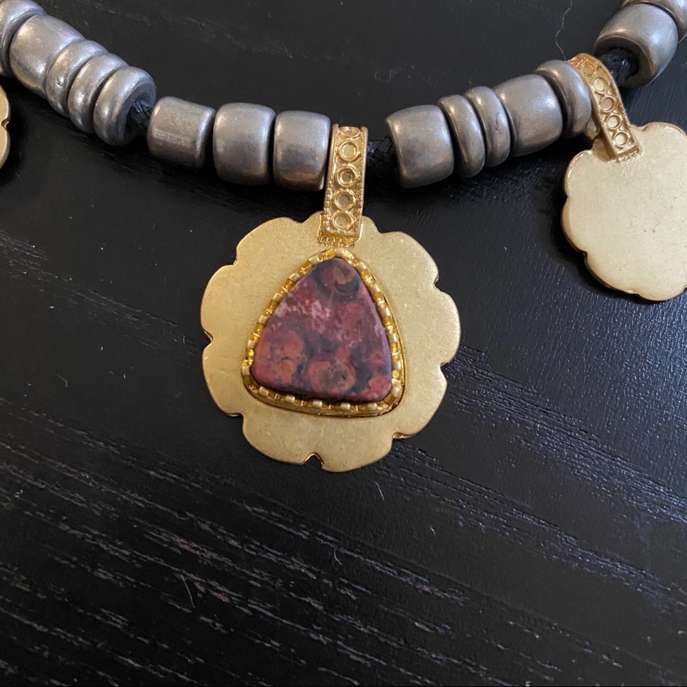 NWOT Madewell Metal Stone Necklace - Picture 5 of 7